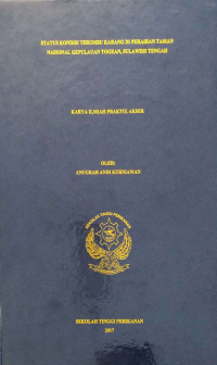 Image of Status Kondisi Terumbu Karang di Taman Nasional Kepulauan Togean Sulawesi Tengah