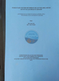 Image of Pendataan Sistem Informasi Kelautan (SIK) untuk Aktivitas Ekowisata Bahari