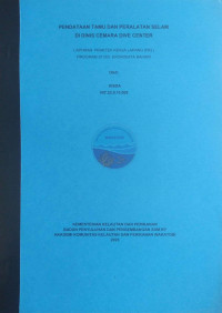 Image of Pendataan Tamu dan Peralatan Selam di Dinis Cemara Dive Center